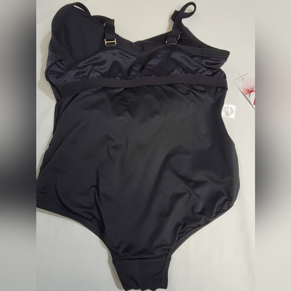 Women’s Chlorine Resistant Sweetheart Swim Dress One-piece Adjustable Straps - Picture 9 of 13